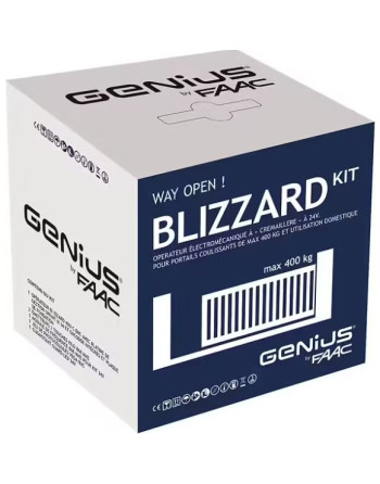 GENIUS BLIZZARD KIT 400 C ENC 24 V Genius by FAAC BLIZZARD - Kit Motorisation Portail Coulissant
