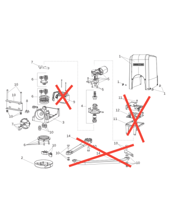 GENIUS COMPAS Bloc moteur esclave