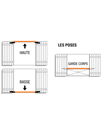 Motorisation pour volet battant commande par radio MARRON 8017. ND2 SENSO 105761