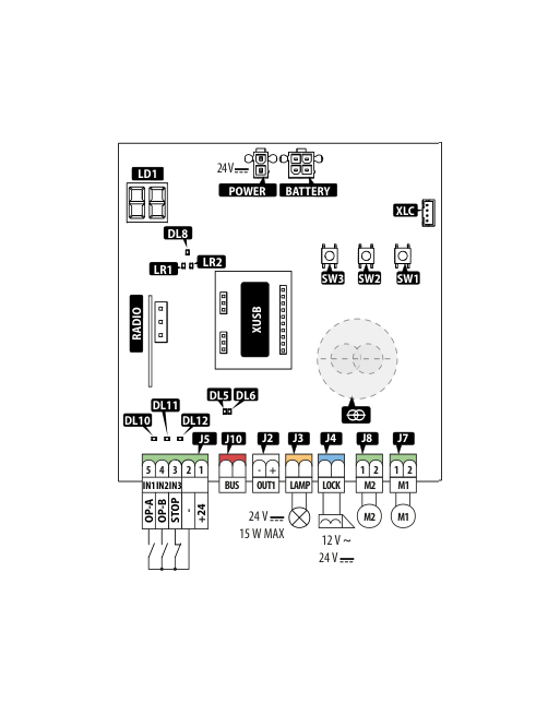 Carte électronique Genius By Faac BRAIN 20