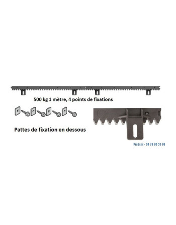 Crémaillère nylon 1 m – Motorisation portail coulissant – Compatible Genius by FAAC