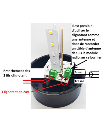 GENIUS GUARD 24V Clignotant LED – Feu de signalisation portail | Genius by FAAC