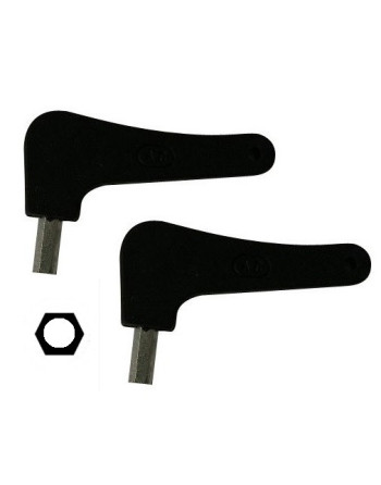 Clé 6 pans creux de déblocage pour ADYX GENIUS FAAC lot de 2 clés