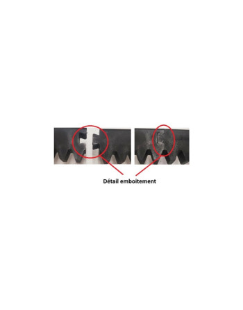 Crémaillère nylon 1 m – Motorisation portail coulissant – Compatible Genius by FAAC